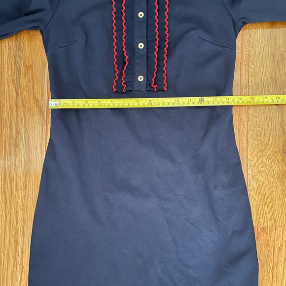 Boden Dark Blue Dress with Scarlet Details - Picture 7 of 10